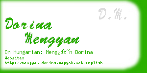 dorina mengyan business card